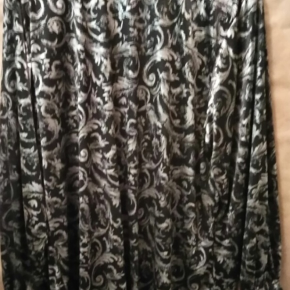 BLOUSE VINTAGE COPY CAT USA MADE BLACK/SILVER - Picture 7 of 7